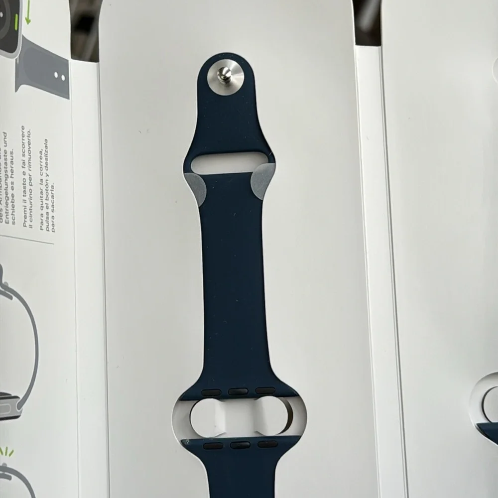 New Apple Abyss Blue Sport Watch Band. Two sizes in box. S/M and M/L.